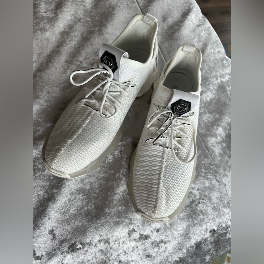 Philipp Plein White Mens sneakers size 11